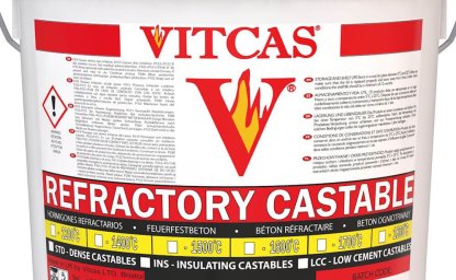 Hormigón resistente al calor Vitcas - resistencia al calor hasta 1600°C
